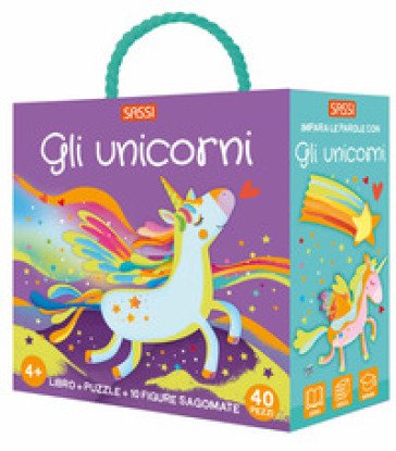 Gli unicorni. Q-box. Con 10 figure sagomate. Con puzzle Matteo Gaule