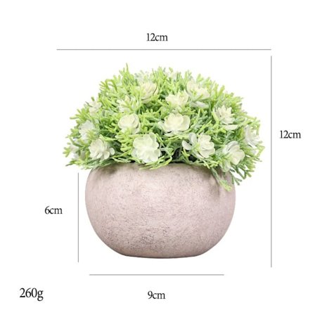 Simuloidut Ruukkukasvit Moderni Koti Sisustus Massa Ruukut Teko Ruukkukasvit (Valkoinen Kamelia)