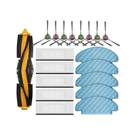 Reservdelar och tillbehör för Deebot N8 / N8+ / N8 Pro / N8 Pro+ Plus - Huvudborste, Sidoborste, HEPA-filter