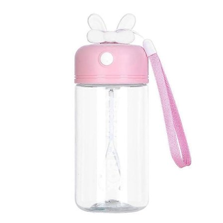 Vattenflaska 380ml Rosa Helautomatisk Blandningsmugg Utomhus Sport Protein Pulver Shake Mugg