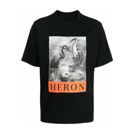Heron Preston, T-Shirt Czarny, Mężczyzna, Rozmiar: S
