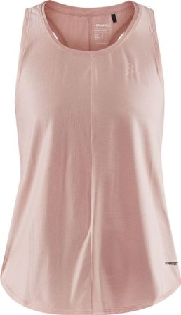 Craft Women's Core Charge Rib Singlet Women Short sleeved fitness sweater Pink XS