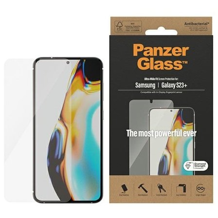 PanzerGlass Ultra-Wide Fit herdet glass for Samsung Galaxy S23+