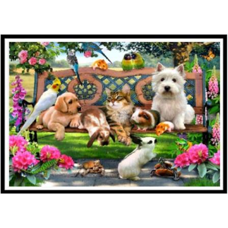 Diamond Painting Fyrkantiga Pärlor 40x50 Cm 5d Diy Husdjur Katt Multifärg