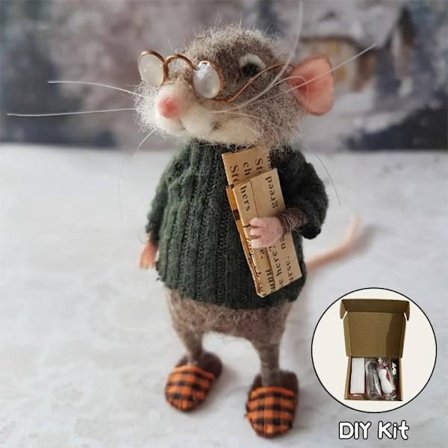 Huopahiiri-setti Käsintehdyt huopahiiret Jouluiset huopahiiret A