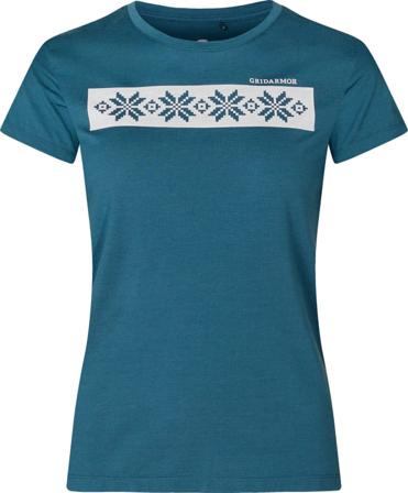 Gridarmor Odda Merino T-shirt Women's Women short-sleeved sweaters Blue L