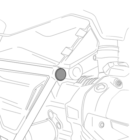 Tappi Telaio Puig - Yamaha Tenere 700 Rally Edition 2019-2024