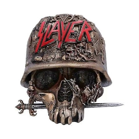 Slayer Skull Box Dödskallehjälm Killer Fear Dödskalle Dödskallebox Resin Ornament Prydnad