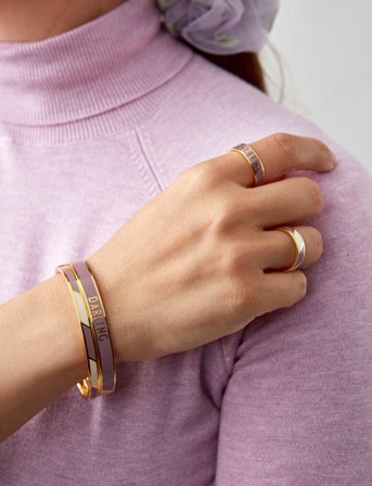 Design Letters Word Candy Bangle - Purple - ONE SIZE