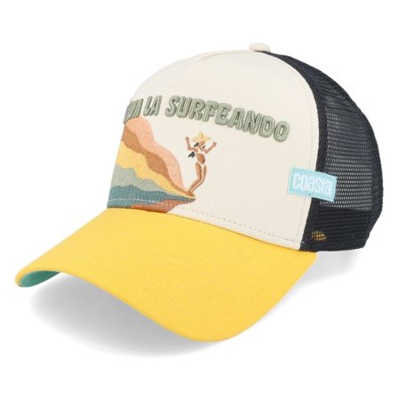 Coastal - Beige trucker Keps - Surfeando Stone Coastal Trucker @ Hatstore