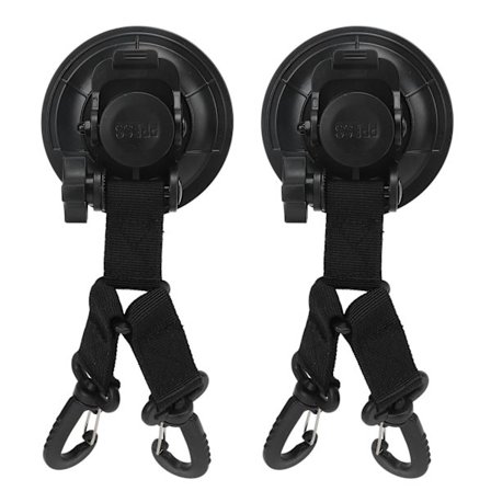 2 stk. sugekoppanker, dobbelthodet, sterkt sugeanker for biltelt for utendørs camping