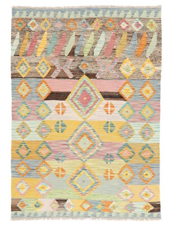 Tissé À La Main Kilim Berbère Style Tapis 125X178 Petit