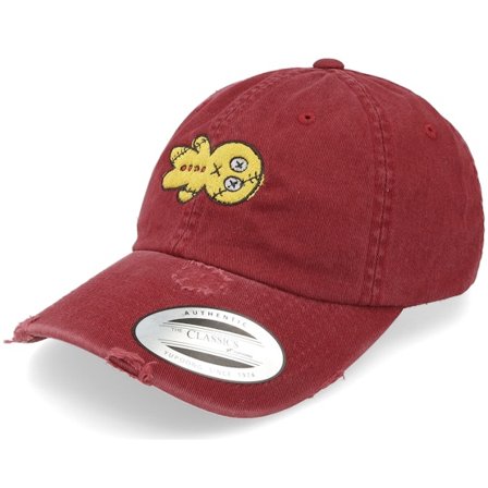 Abducted - Rouge unconstructed Casquette - Vodoo Gingerbread Maroon Destroyed Dad Cap @ Hatstore