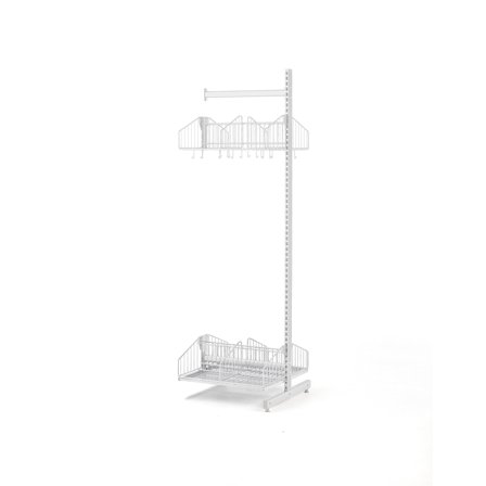 Wandgarderobenschrank TRÅD, Anbauelement, 600x2000 mm, weiß