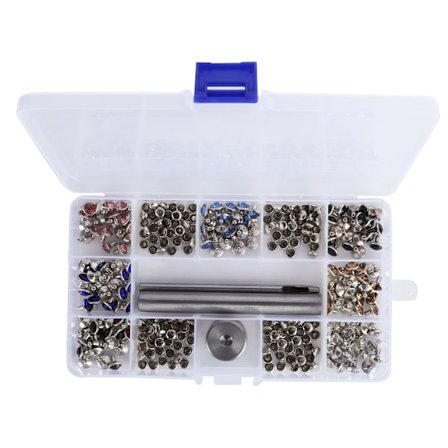 Rhinestone Stud Nagle Sett Kjole Sko Dekor Dekorativt Kit Håndverksutstyr 8mm