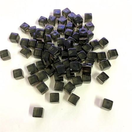 50 kpl/ set 8 mm kirkas kuutio värikäs kristallineliökulma Transpa - Perfet Grey 50pcs