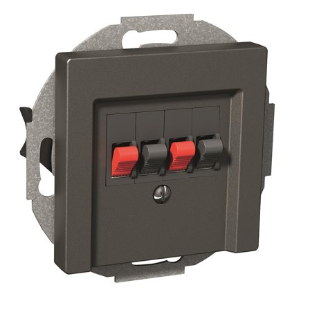 Schneider Electric WDE003915 Høyttaleruttak 76 x 62 x 76 mm Antrasittgrå, Radio & audioutstyr