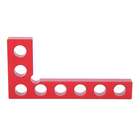 90 graders positioneringsvinkler retvinklet lineal træbearbejdningsværktøjer tommer lineal 0-100mm rød