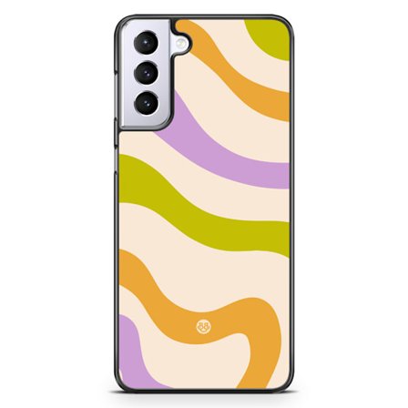 Bjornberry Skal Samsung Galaxy S21 Plus - Grön/orange 70-tal