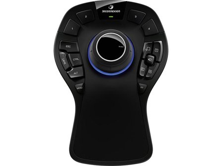 3Dconnexion SpaceMouse Pro Wireless 3D-mus Bluetooth Edition, 2.4 GHz, USB-C