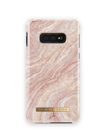 Female deksel, Sylvie Meis Galaxy S10E Rosy Reef Marble, iDeal of Sweden