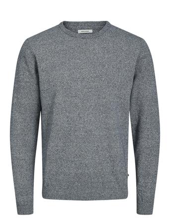 Jjebasic Knit Crew Neck Noos Grey Jack & J S