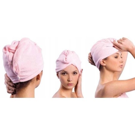 /Hc/Hiustenkuivauspyyhe - Mikrokuitu - Pyyheturbaani - Monivärinen hiuspyyhe