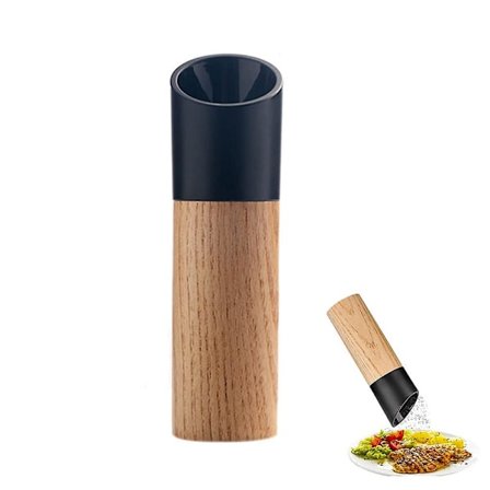 Pepparkvarn, Kryddkvarnar, Manuell Pepparkvarn Med Justerbar Keramisk Mekanism För Kummin Kardemumma Sesam (svart)