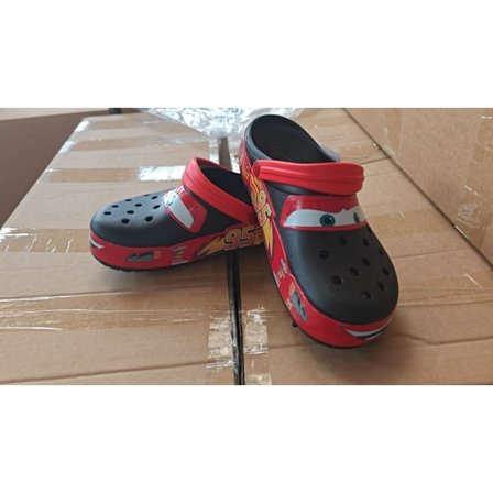 Crocs Lightning McQueen - Lightning McQueen Uteslippers med Stropp - M8/W10 (Passer til størrelse 41)