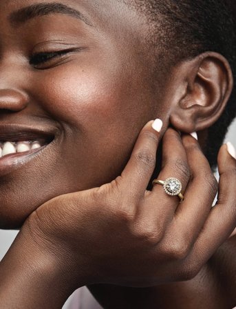 Pandora 14K Gold-Plated Ring With Clear Cubic Zirconia - Gold - 50