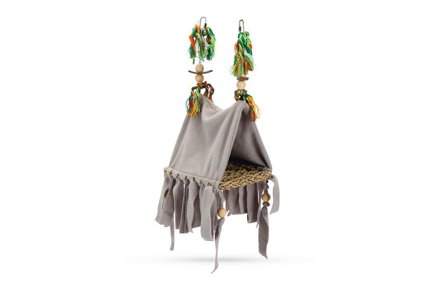 Fugleleke Telt, Grå - 23cm