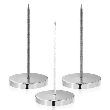 Kvittonål för heminredning, memohållare för skrivbord, rak stång, kvittonålmapp, spikpinne