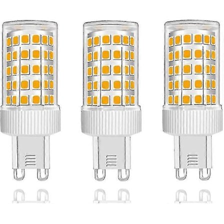 3-pakkauksen G9 LED-lamput 10W halogeenilamppu 150W, 86 LEDiä, 1000lm, 360 asteen säteilykulma, erittäin kirkas, AC220-240V, ei himmennettävä, lämmin 