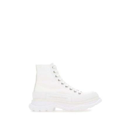 Alexander McQueen, Lace-up Boots Biały, Kobieta, Rozmiar: 40 EU