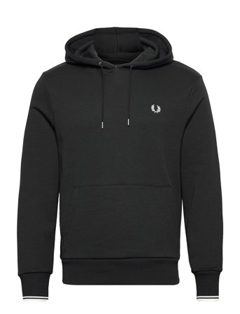 Fred Perry Tipped Hooded Sweatshirt - Black - XXL
