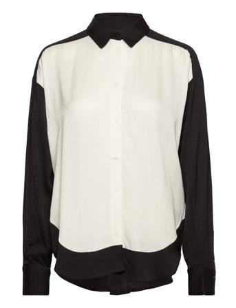 Slmarjory Shirt Ls Bluse Langermet Hvit Soaked In Luxury*Betinget Tilbud