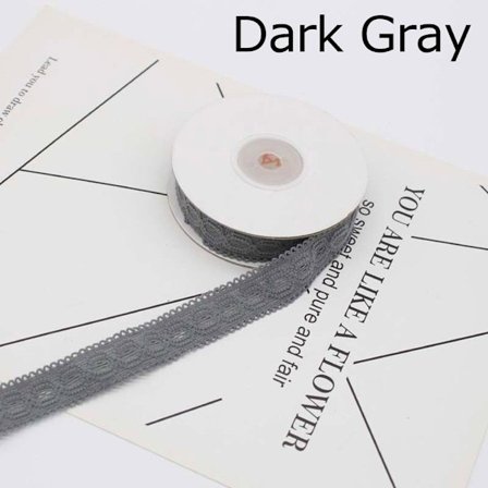 50 Jardin kuminauha Pitsi Stretch Trims TUMMANHARMAA