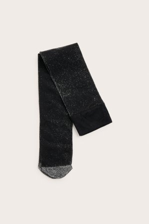 Kappahl | Glittriga knästrumpor | Svart