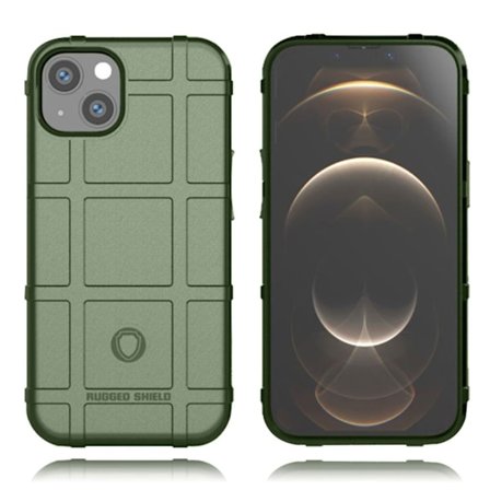 Rugged Shield etui - iPhone 13 Mini - Grøn