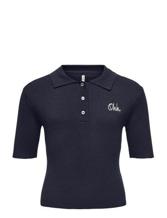 Kids Only Kognatascha Ss Polo Shirt Knt - Navy - 134-140