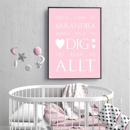 Poster Först hade vi varandra Barn A4