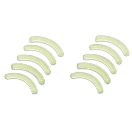 10 st Ersättnings ögonfransböjare refill gummikuddar smink curl Grön