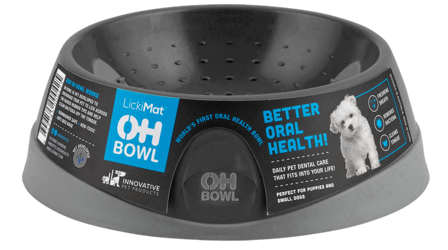 LickiMat - LickiMat skål munnhygieneskål Svart S, Ø16x5cm - Hund - Matplass & vannautomater for hund - For glupske hunder - ZOO.no