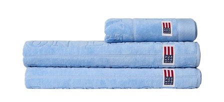 Lexington Håndkle Logo Velour SkyBlue 30x50