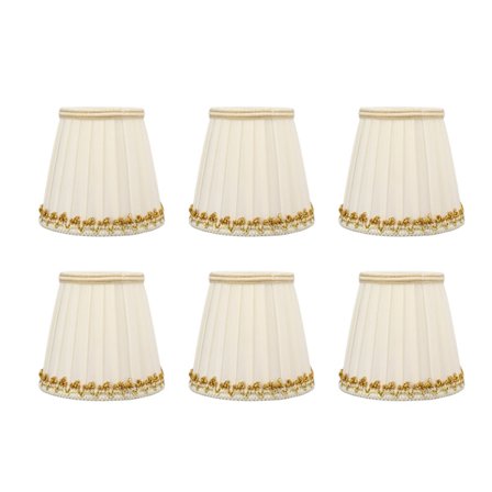 6 stk små lampeskærme sikre bløde nem installation moderne let bordlampe skærm til E14 pære soveværelse hotel