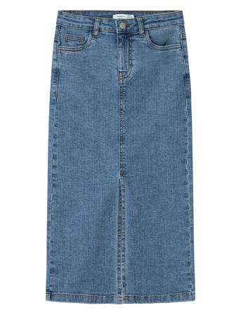 Nkfkylie Maxi Dnm Skirt 8507-Md O Blue Name It
