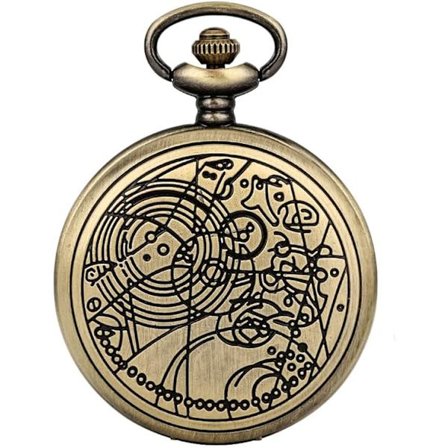 Doctor Who fickur med retro-stilhänge och kedja, i Si