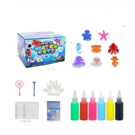 DIY Squishy Maker-sett (Aqua Fairy) – Magic Elf Water Gel Kit, Vannkjæledyr og Squishy-håndverk for barn, Lag dine egne leker for gutter og jenter