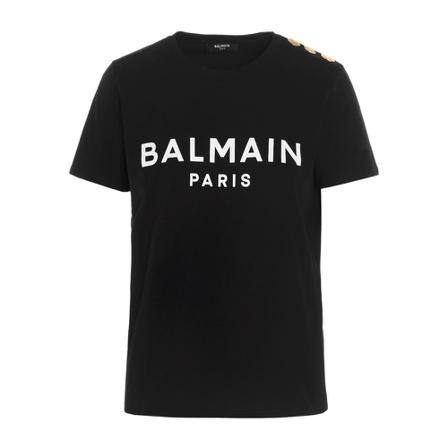 Balmain T-Shirts Sort, Dame