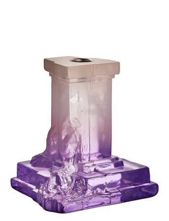 Kosta Boda | Rocky Baroque Ljusstake Lila Dis 150Mm | 15 CM